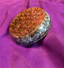 Charger l'image dans la galerie, Plaque de Protection 6.5cm -Shiva Lingam/Tourmaline Rose & Grenat