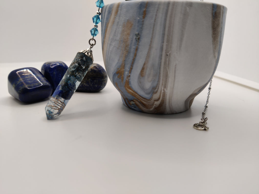 Pendule Divinatoire Orgonite- Lapis Lazuli