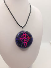 Charger l&#39;image dans la galerie, Pendentif Orgonites-Angélite  🧙✨ Noeud de Sorcière
