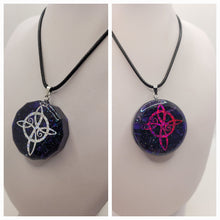 Charger l&#39;image dans la galerie, Pendentif Orgonites-Angélite  🧙✨ Noeud de Sorcière
