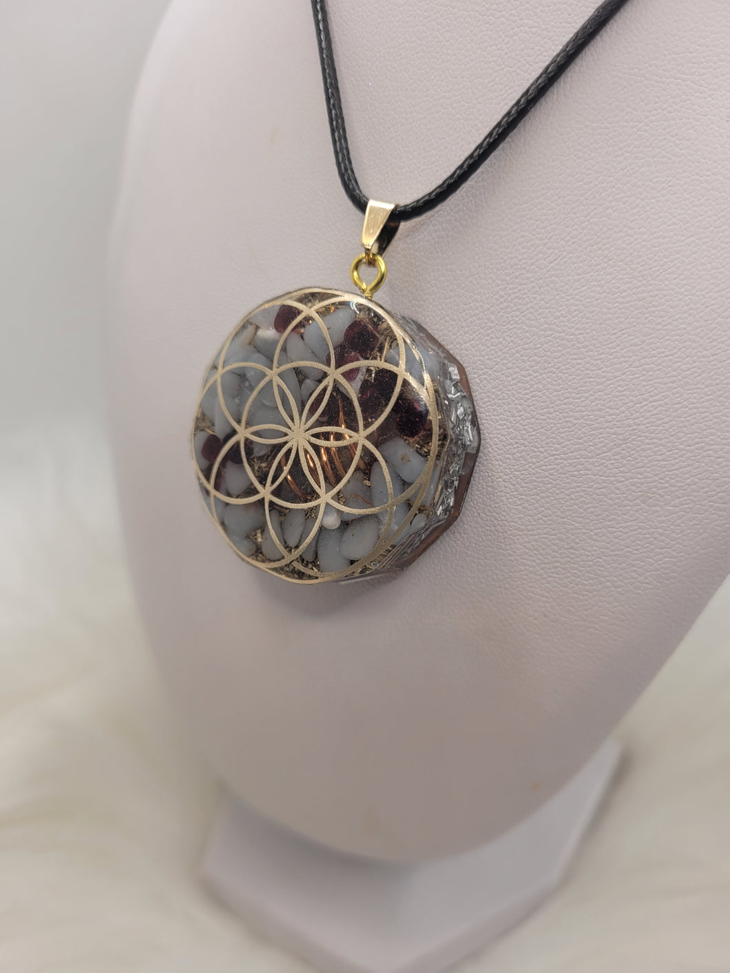 Pendentif  Orgonite -Angélite