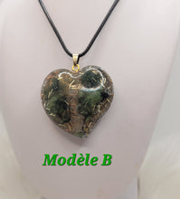 Charger l&#39;image dans la galerie, Pendentif Orgonite Coeur-Lodolite
