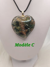 Charger l&#39;image dans la galerie, Pendentif Orgonite Coeur-Lodolite
