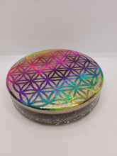 Charger l&#39;image dans la galerie, Plaque de Protection -Quartz clair &amp; fleur de vie
