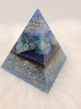 Charger l&#39;image dans la galerie, Orgonite 10x10 cm -Lapis-Lazuli &amp; Calcite Bleue
