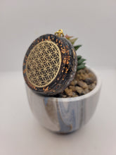 Charger l&#39;image dans la galerie, Symbole Fleur de vie-Jaspe Rouge ou Grenat
