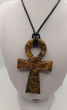 Charger l&#39;image dans la galerie, Pendentif Orgonite Croix D&#39;ânhk-Tourmaline Noire
