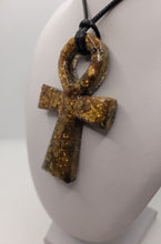 Charger l&#39;image dans la galerie, Pendentif Orgonite Croix D&#39;ânhk-Tourmaline Noire
