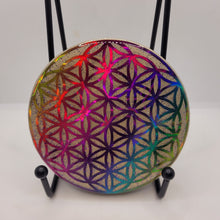 Charger l&#39;image dans la galerie, Plaque de Protection -Quartz clair &amp; fleur de vie
