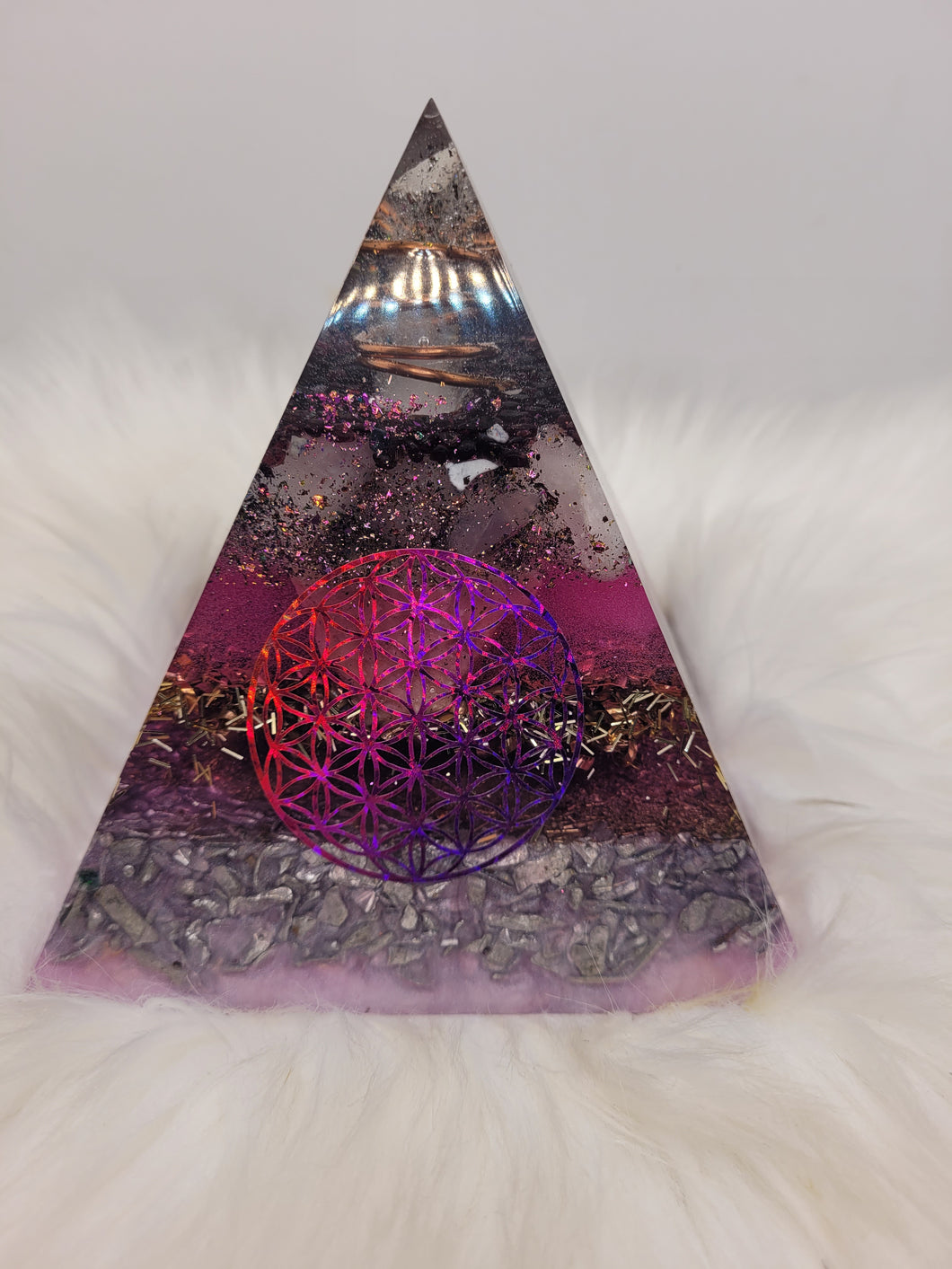 Orgonite 12X12 cm -Quartz & Jaspe Rose