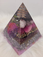 Charger l&#39;image dans la galerie, Orgonite 12X12 cm -Quartz &amp; Jaspe Rose
