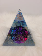 Charger l&#39;image dans la galerie, Orgonite 10x10 cm -Lapis-Lazuli &amp; Calcite Bleue
