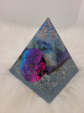 Charger l&#39;image dans la galerie, Orgonite 10x10 cm -Lapis-Lazuli &amp; Calcite Bleue
