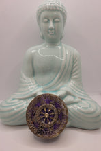 Charger l'image dans la galerie, Orgonite Roue du Dharma -Améthyste Chevron
