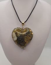 Charger l'image dans la galerie, Pendentif Orgonite Coeur-Citrine &amp; Pyrite
