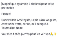Charger l&#39;image dans la galerie, Orgonite 20x20 cm -7 chakras ✨ frais de livraison inclus✨
