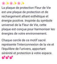 Charger l'image dans la galerie, Plaque de Protection Fleur de vie
