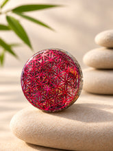 Charger l'image dans la galerie, Plaque de Protection 6.5cm -Shiva Lingam/Tourmaline Rose &amp; Grenat

