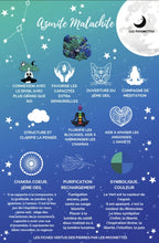 Charger l&#39;image dans la galerie, Symbole Graine de vie - Malachite Azurite
