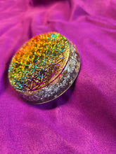 Charger l'image dans la galerie, Plaque de Protection 6.5cm -Shiva Lingam/Tourmaline Rose &amp; Grenat
